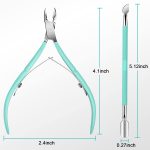 Easkep Cuticle Trimmer with Cuticle Pusher, Cuticle Remover Professional Stainless Steel Cuticle Cutter Nippers Rainbow Sharp Durable Pedicure Manicure Tools for Fingernails and Toenails - Image 7